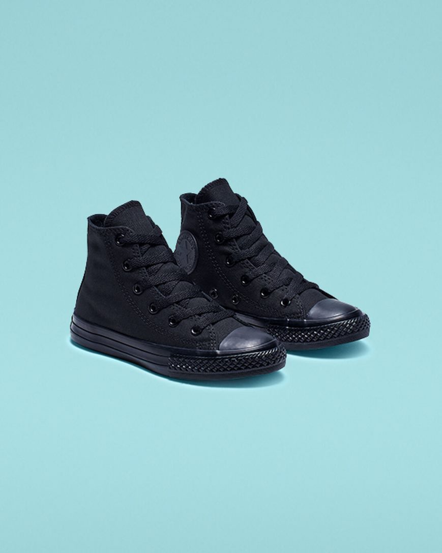 Tenisi Inalti Baieti Converse Chuck Taylor All Star Clasici Negrii | RO PLJGY536